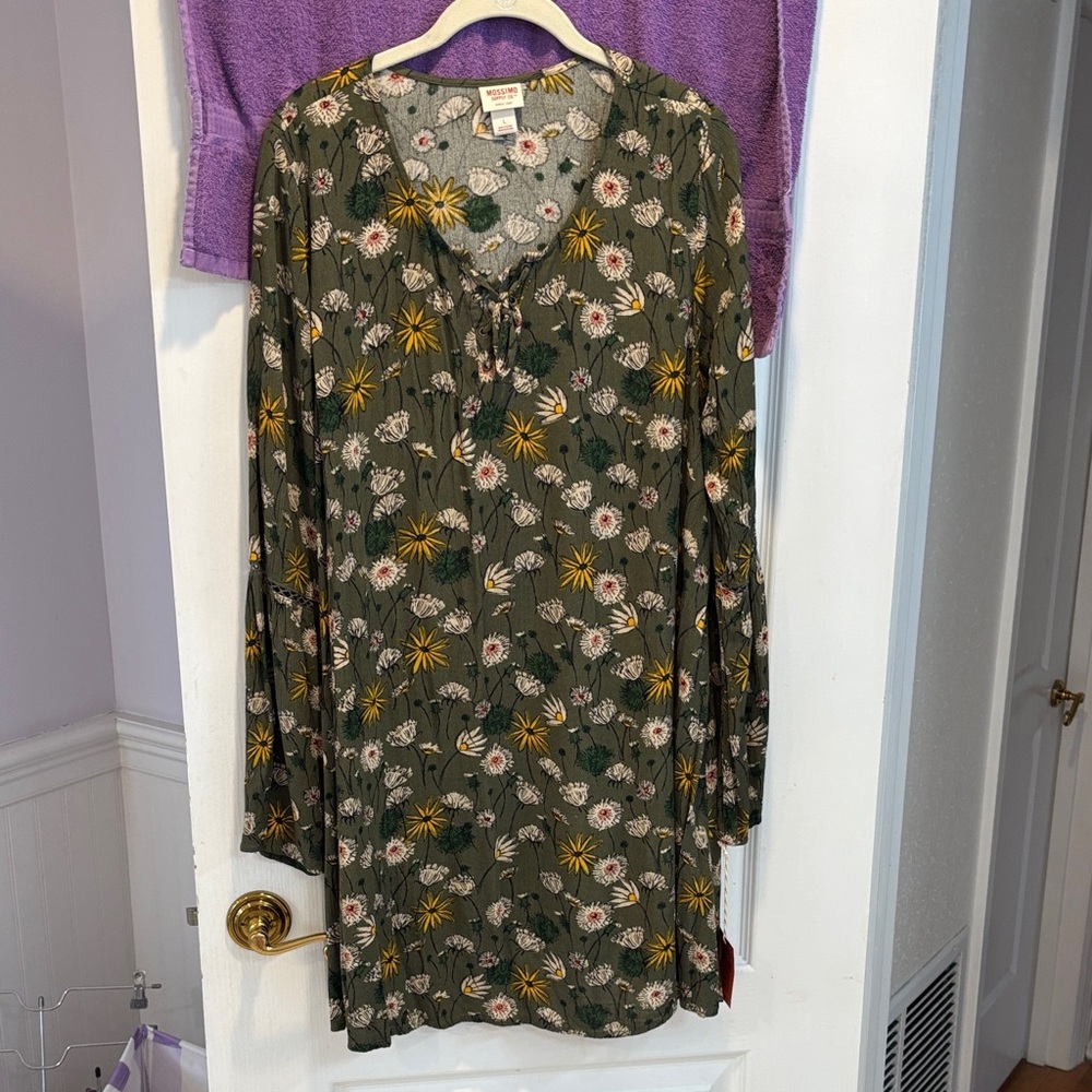 NWT Mossimo Supply Co. Green Floral Dress